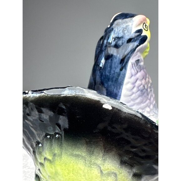 Turkey Gravy Boat with Lid & Spoon Ceramic Vintage - Picture 6 of 16